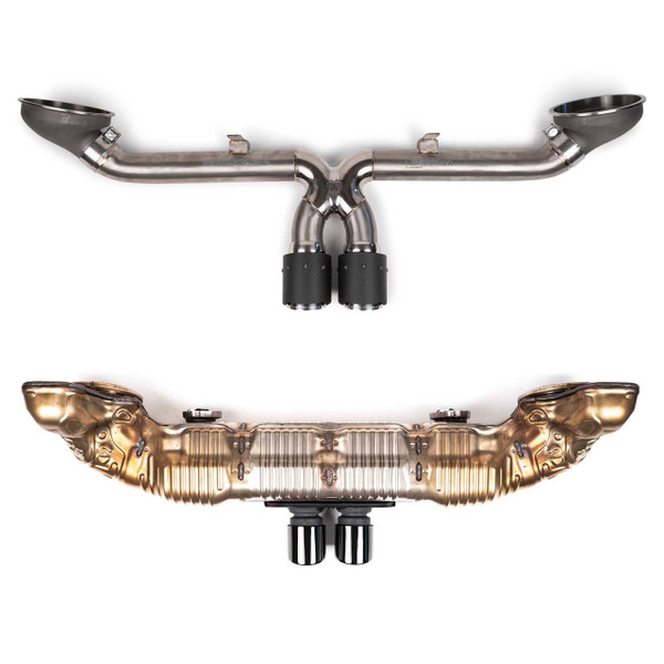 Fabspeed Porsche 992 GT3 / GT3 RS TITANIUM Supercup Cat-Back Exhaust System Non valved (2022+) - Image 2
