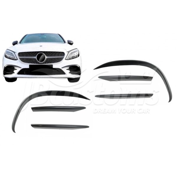 Front Aero Flaps Mercedes-Benz C43 AMG Sedan W205 Facelift (2019-2020)